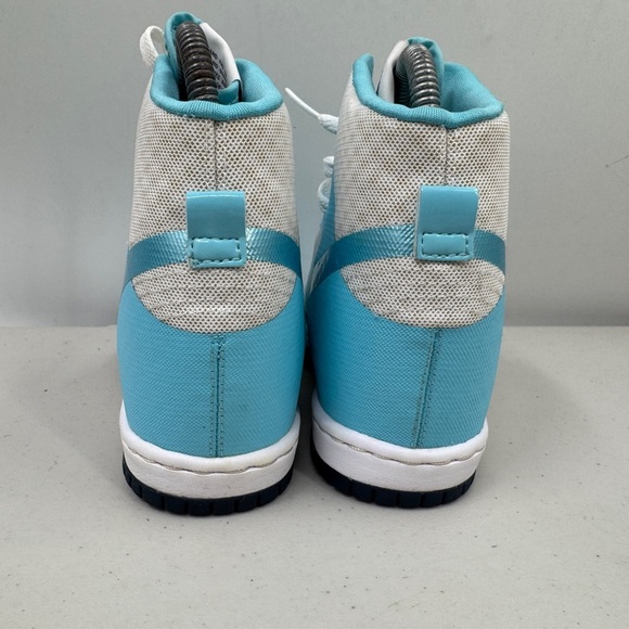 Nike Womens WMNS Dunk Sky Hi 2.0 Sneakers White/Blue Shoes 725069-104 sz 6.5 - Picture 4 of 7
